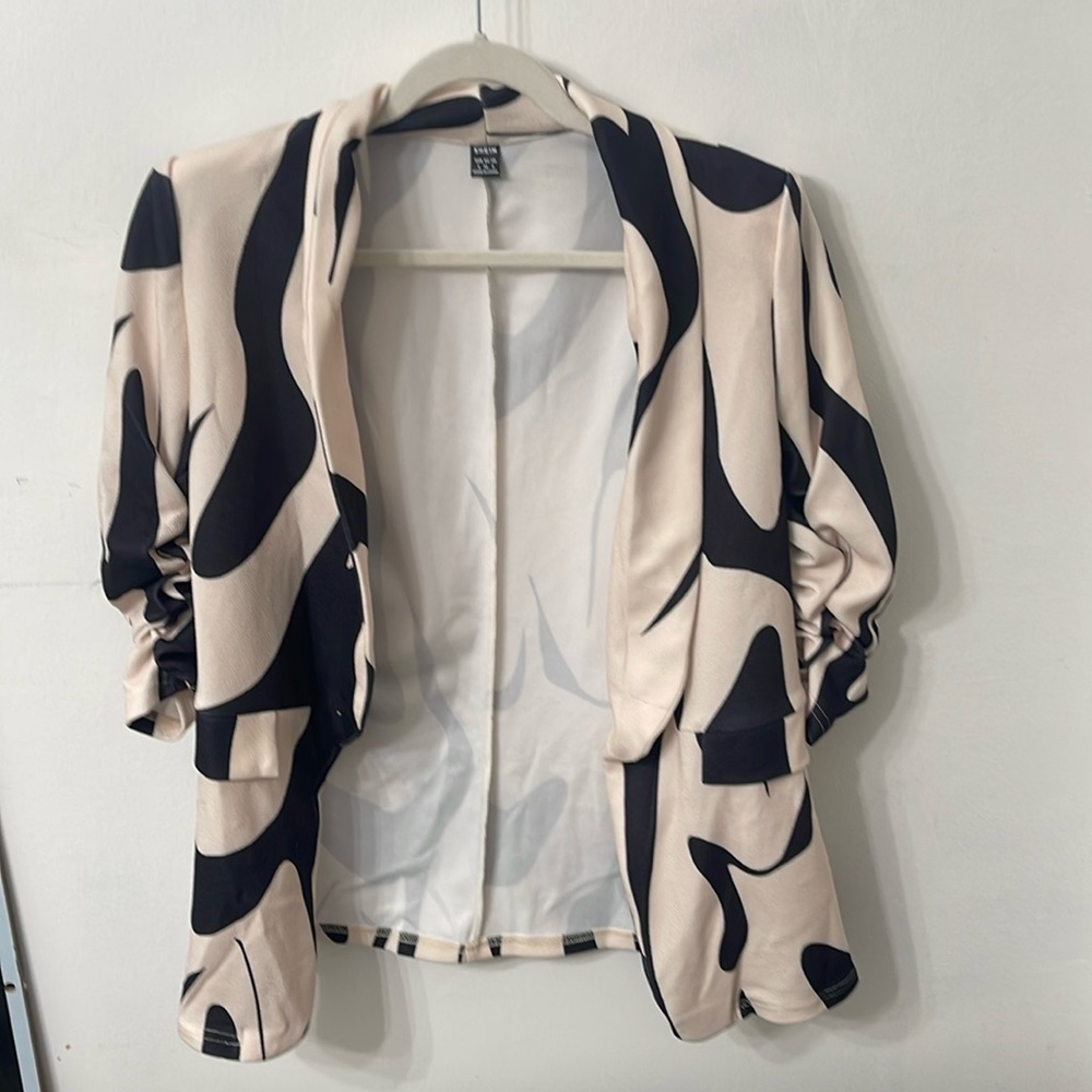 Work blazer fun print